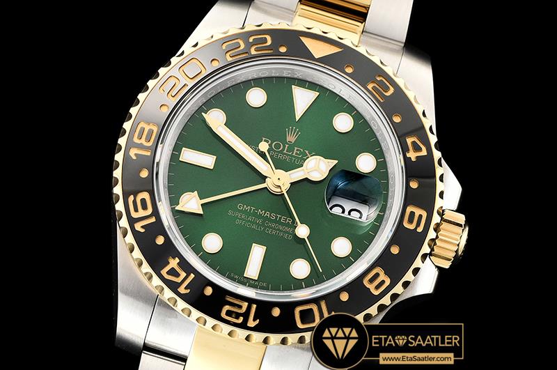 ROLGMT137 - GMT Master II 116713LN 904L YGSS Green GMF A2836 01.jpg modelleri ROLGMT137 - GMT Master II 116713LN 904L YGSS Green GMF A2836 - 01.jpg